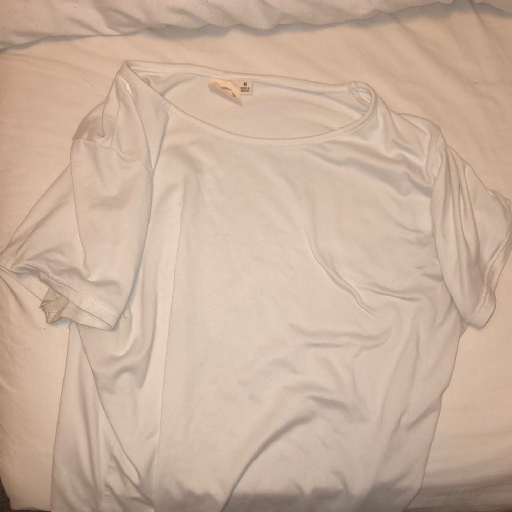 white crop top